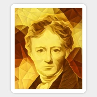 Charles Lamb Golden Portrait | Charles Lamb Artwork 9 Magnet